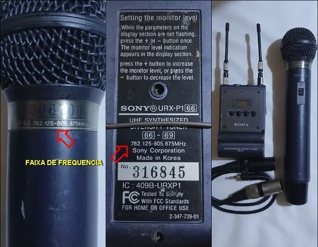 MICROFONE SEM FIO SONY UTX-H1 - Foto 5