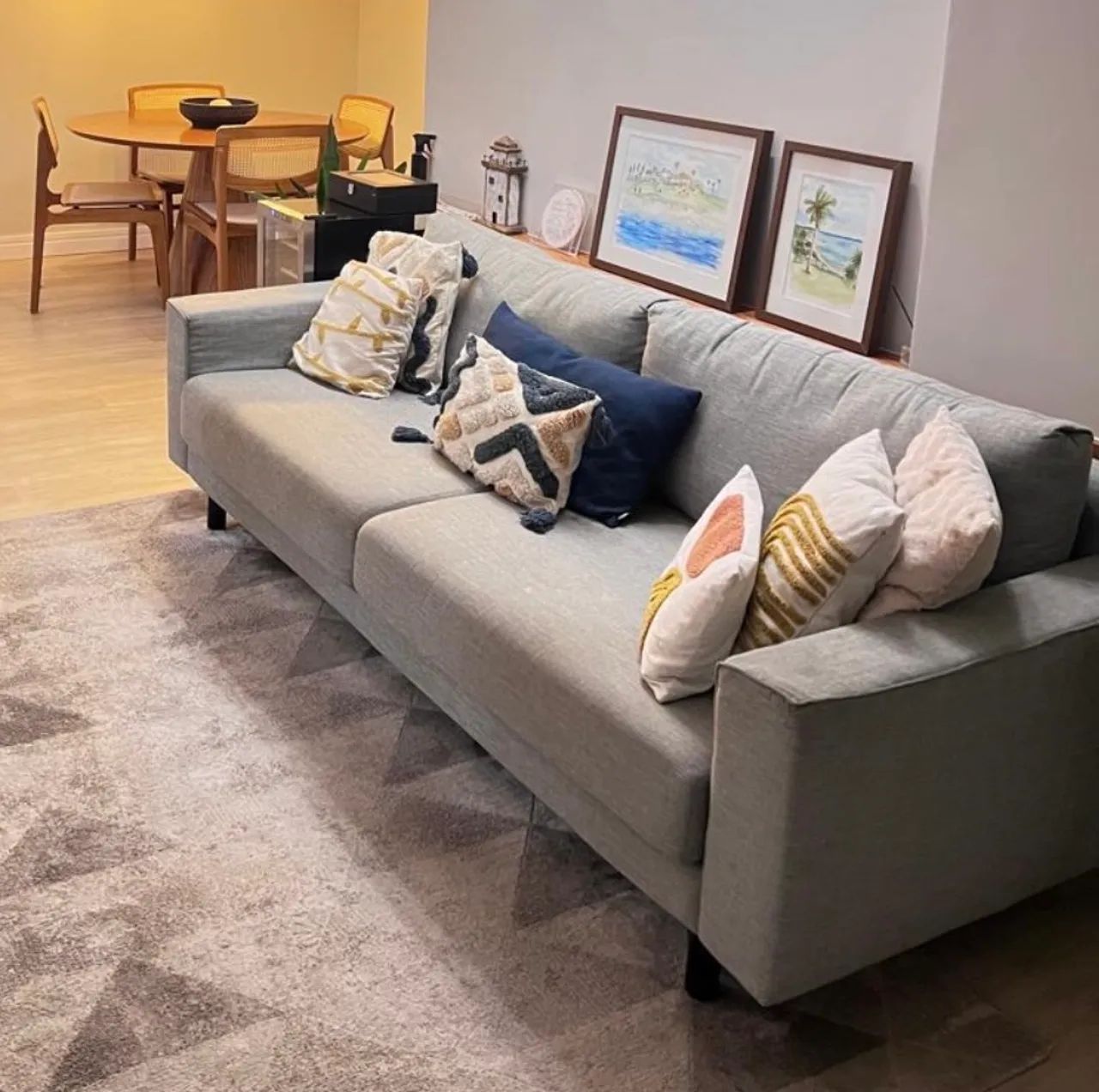 Vendo sofá cinza Tok Stok - Foto 2