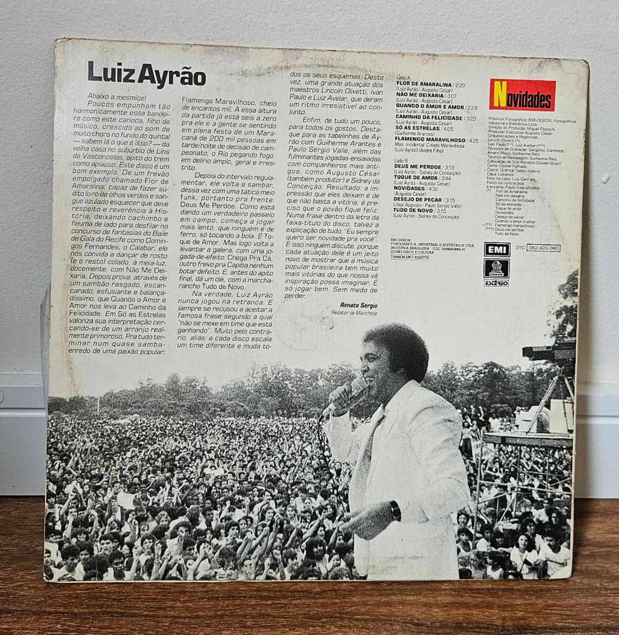 LP Luiz Ayrão - Novidades (1983) Original EMI-Odeon - Foto 3