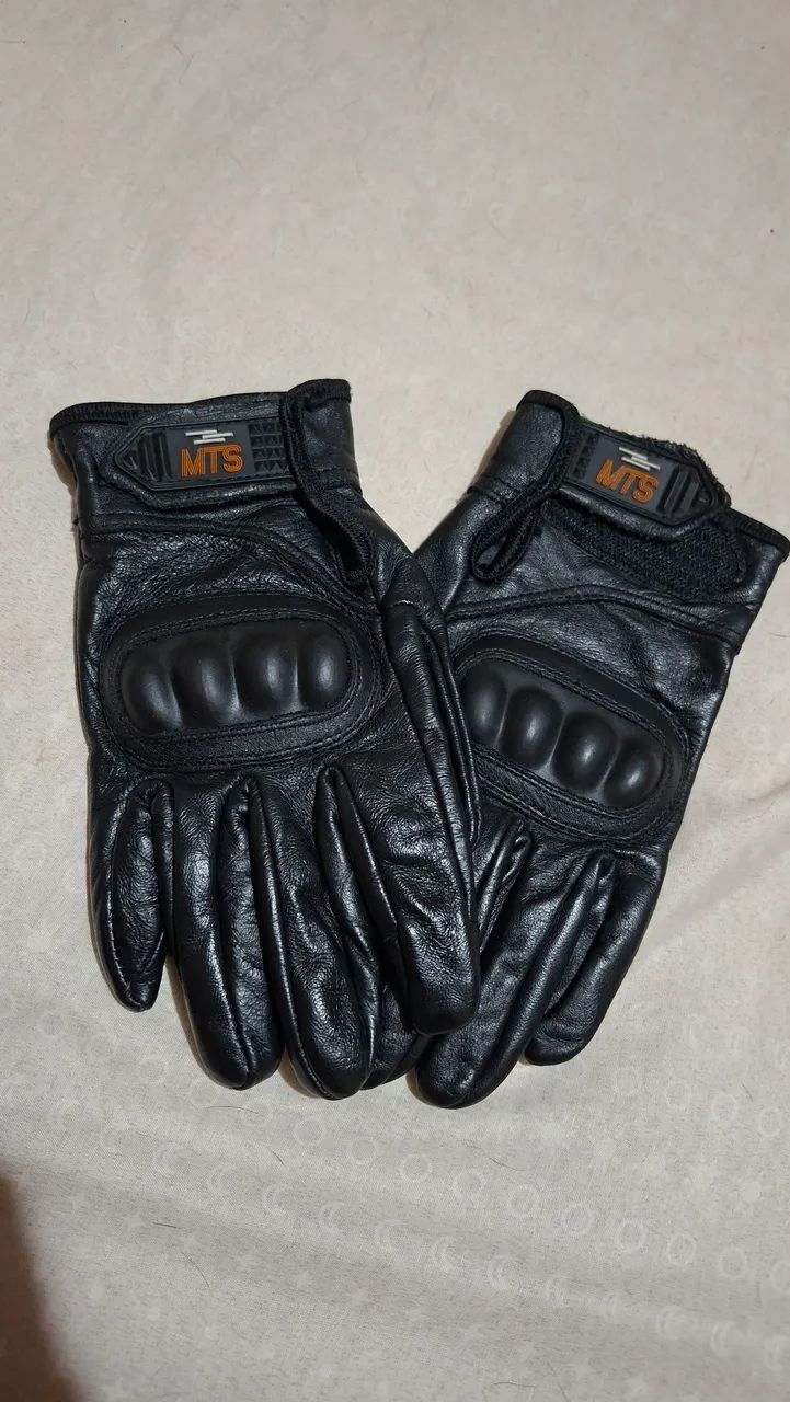 Luva de Couro para Motociclista - MTS - Foto 4