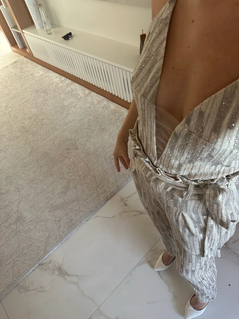 Conjunto calça e body com brilho P (36,38) - Foto 5