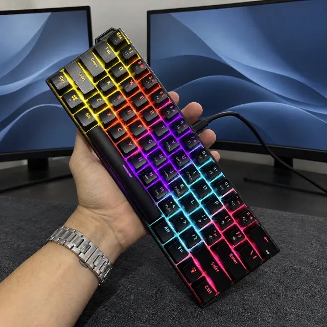 Combo Teclado Mecânico Ajazz NK61 + Mouse Smailwolf RS7 - Foto 3