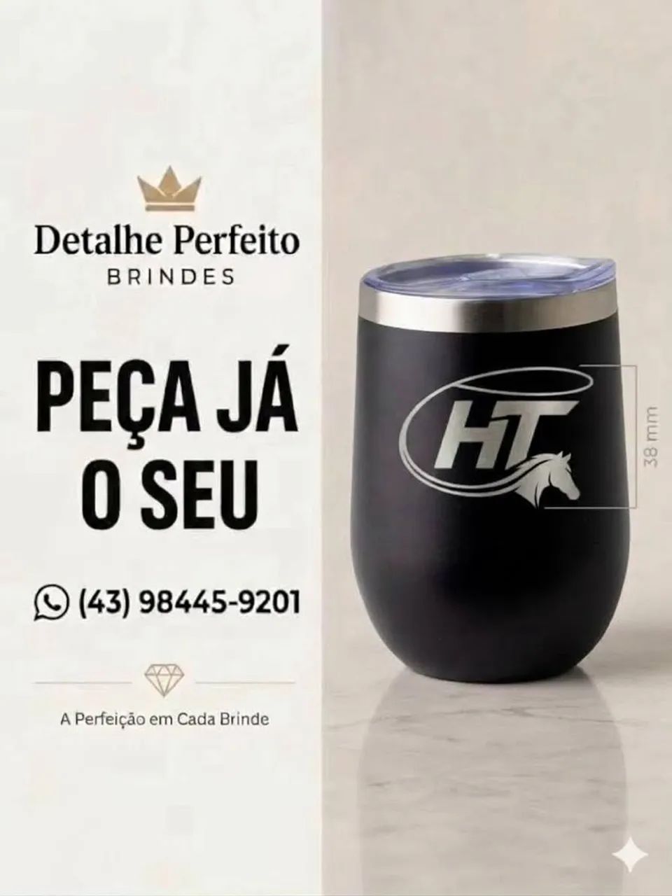 Garrafa  e  copos térmicas  - Foto 5