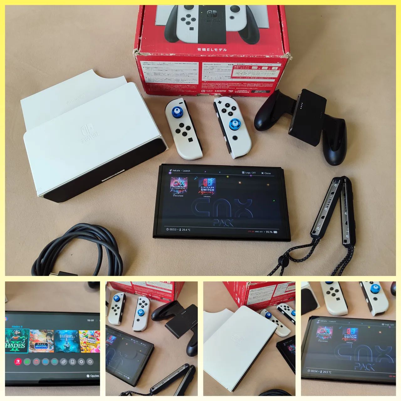 Nintendo switch OLED destravado 128 gigas 