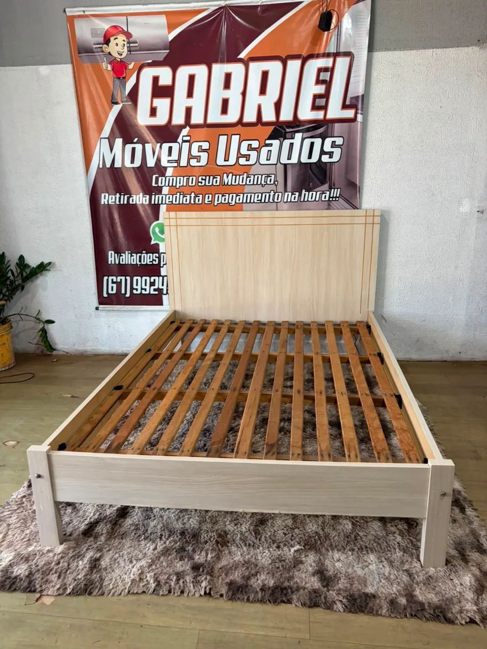 Cama casal ótima (entrego)
