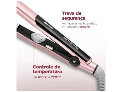 Chapinha/Prancha de Cabelo Mondial P-20 C - Cerâmica 220C - Foto 2