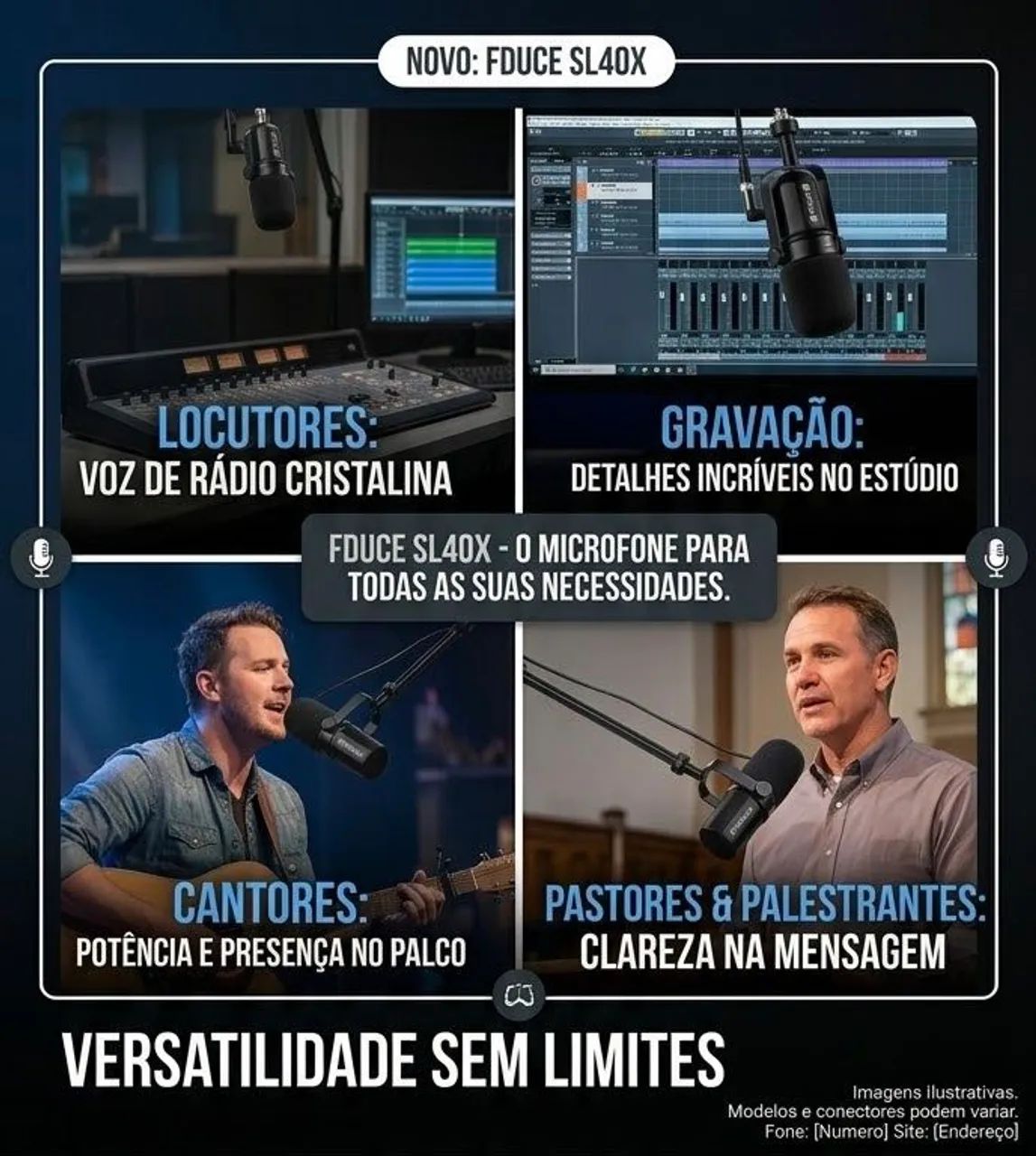 Microfone para rádio, estúdio e podcast - Foto 2