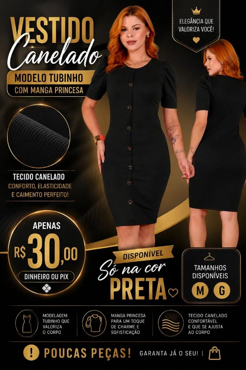 Vestido canelado