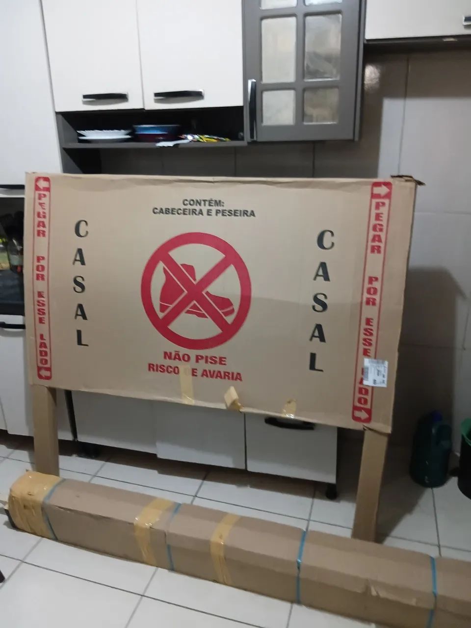 Cama de casal nova na caixa - Foto 5