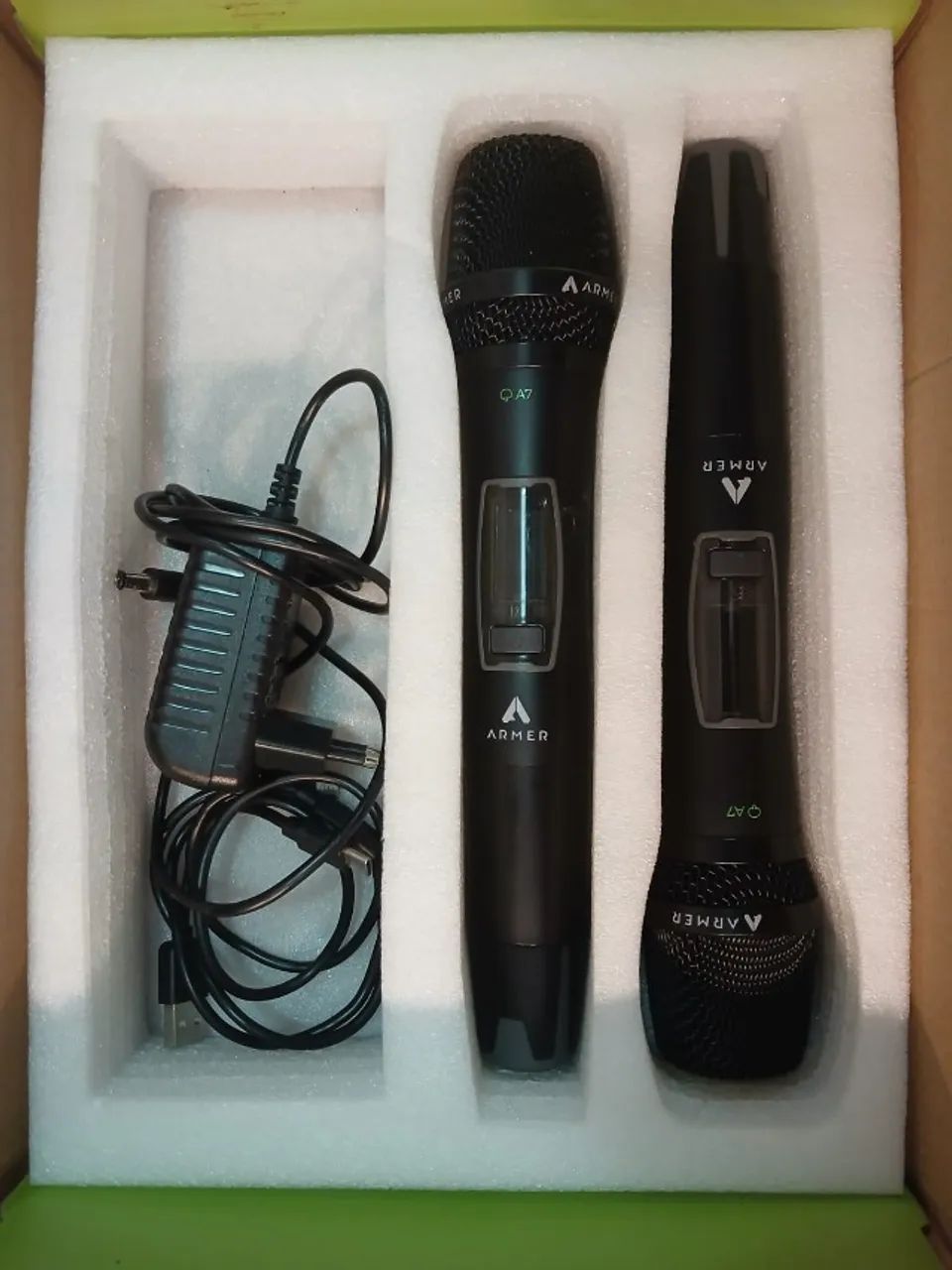 Microfone Sem Fio Duplo Armer AX802M Profissional - Foto 4