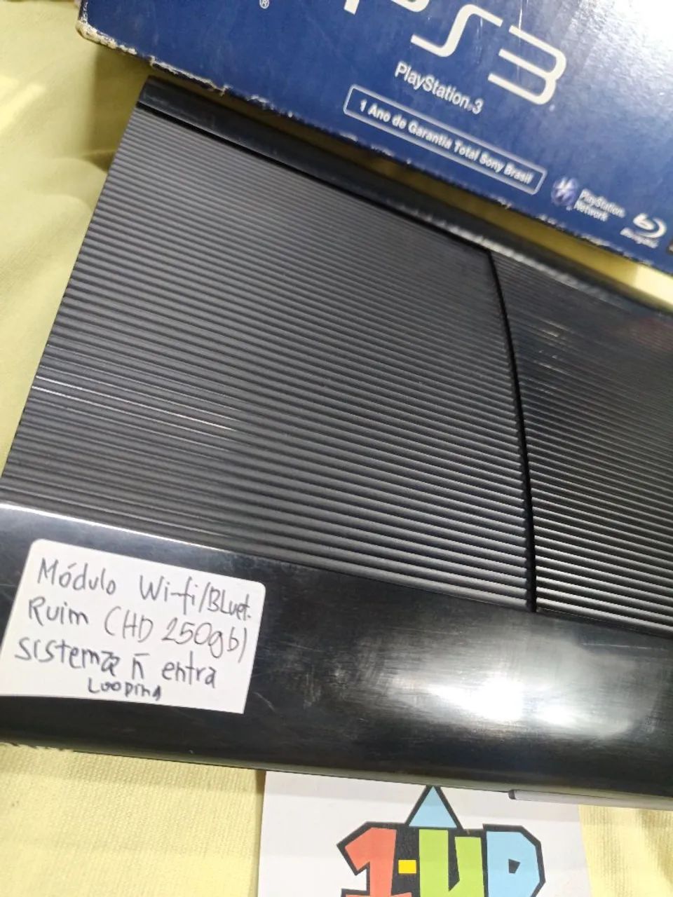 Playstation 3 super slim com defeito + caixa. - Foto 2