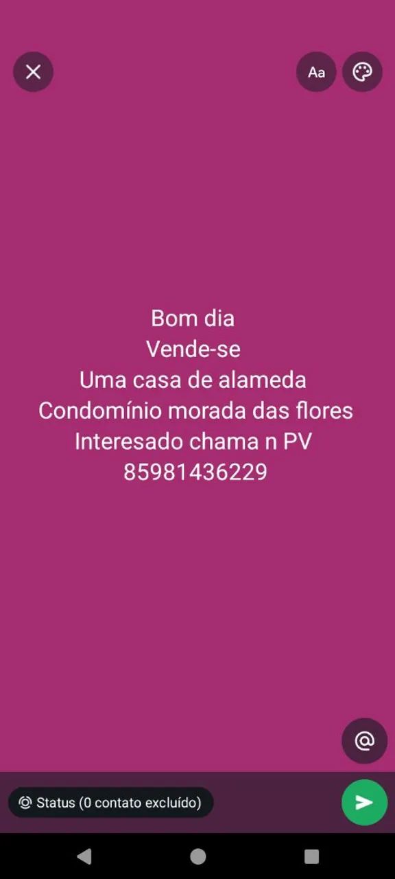 Vendo a casa quitada.