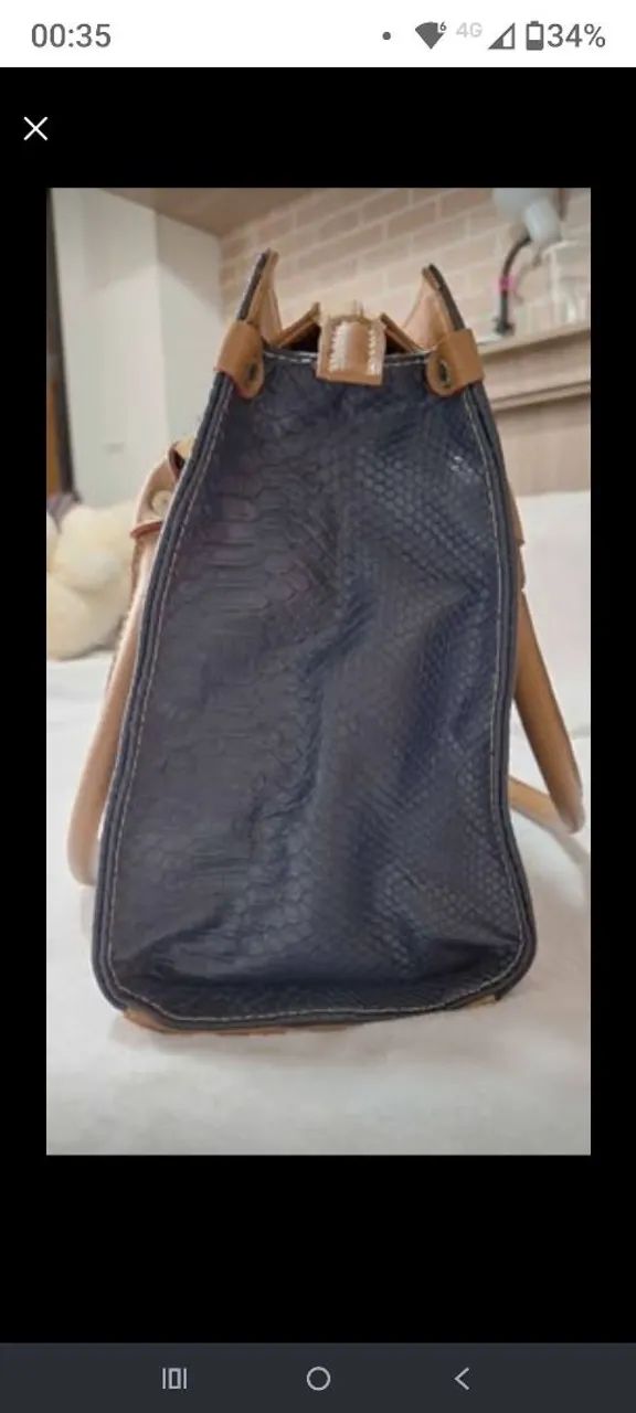 Bolsa de couro Mônica Sanches  - Foto 3