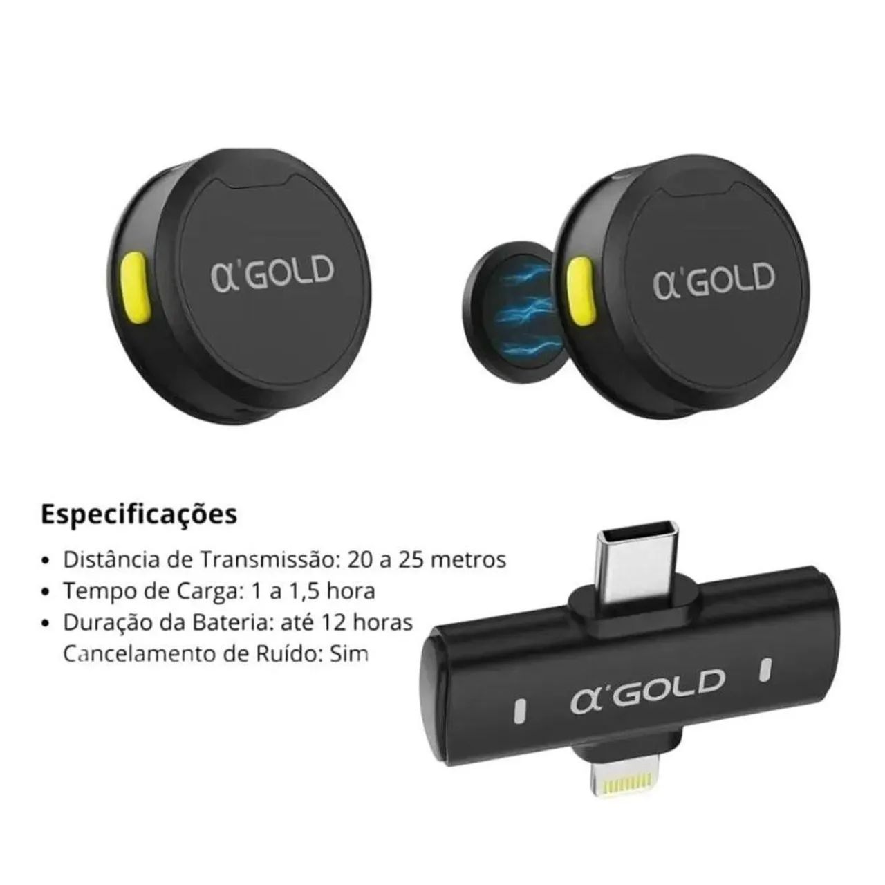 Microfone de Lapela Duplo  - Foto 5