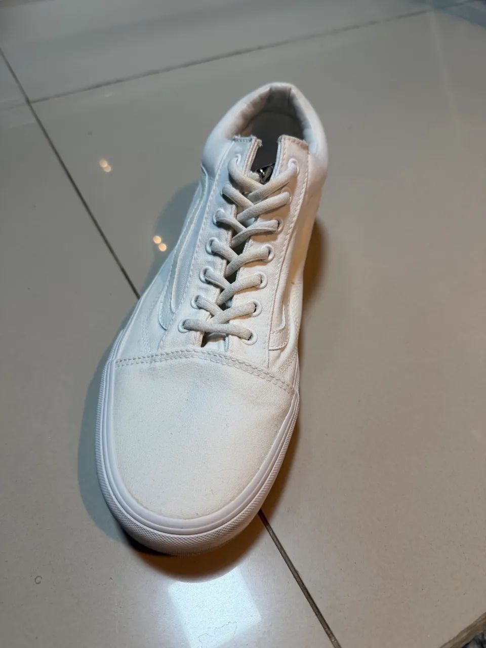 Tênis Vans Tecido Branco 43 - Foto 2
