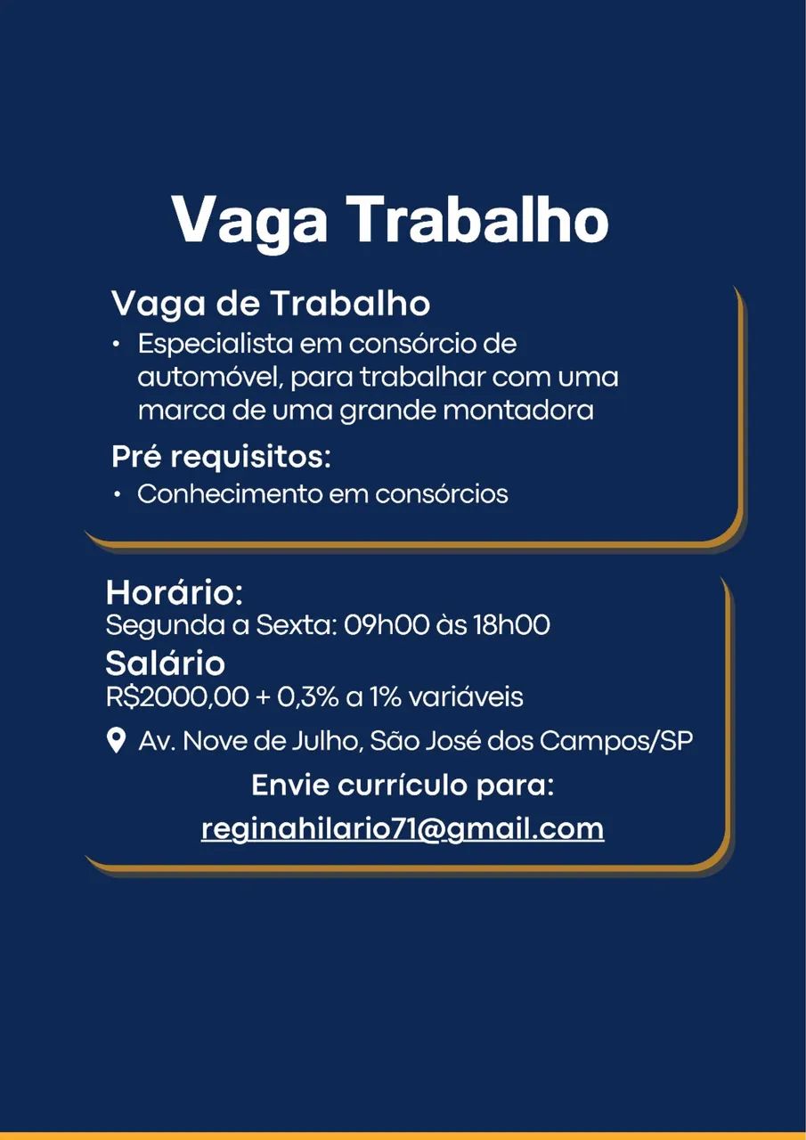 Especialista em consórcio 