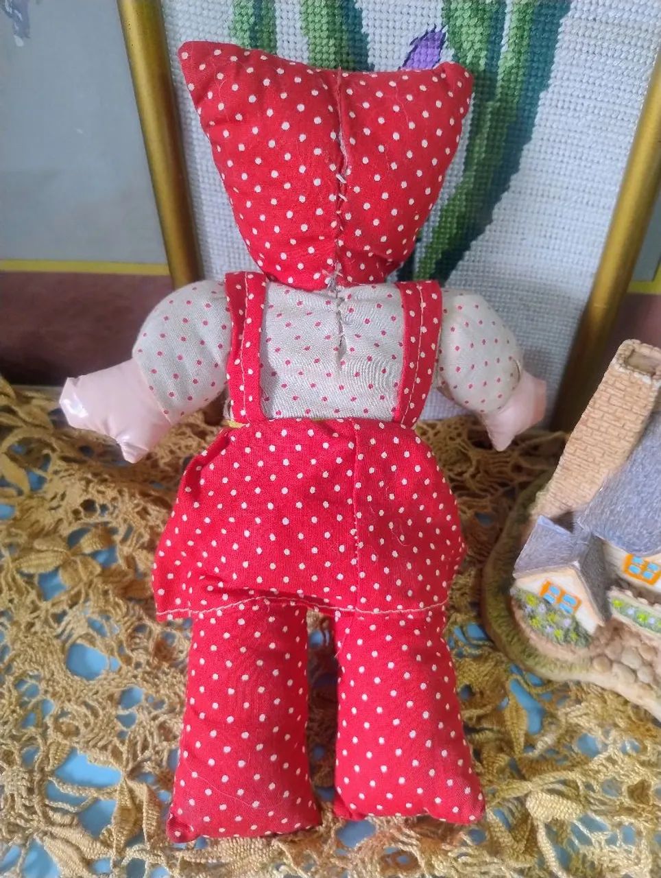 Boneca antiga de pano marca Celeste  - Foto 2