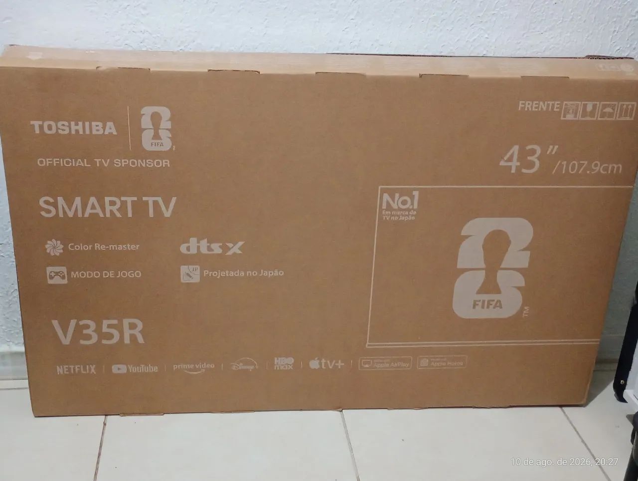 Vendo smart tv de 43 polegadas  valor 