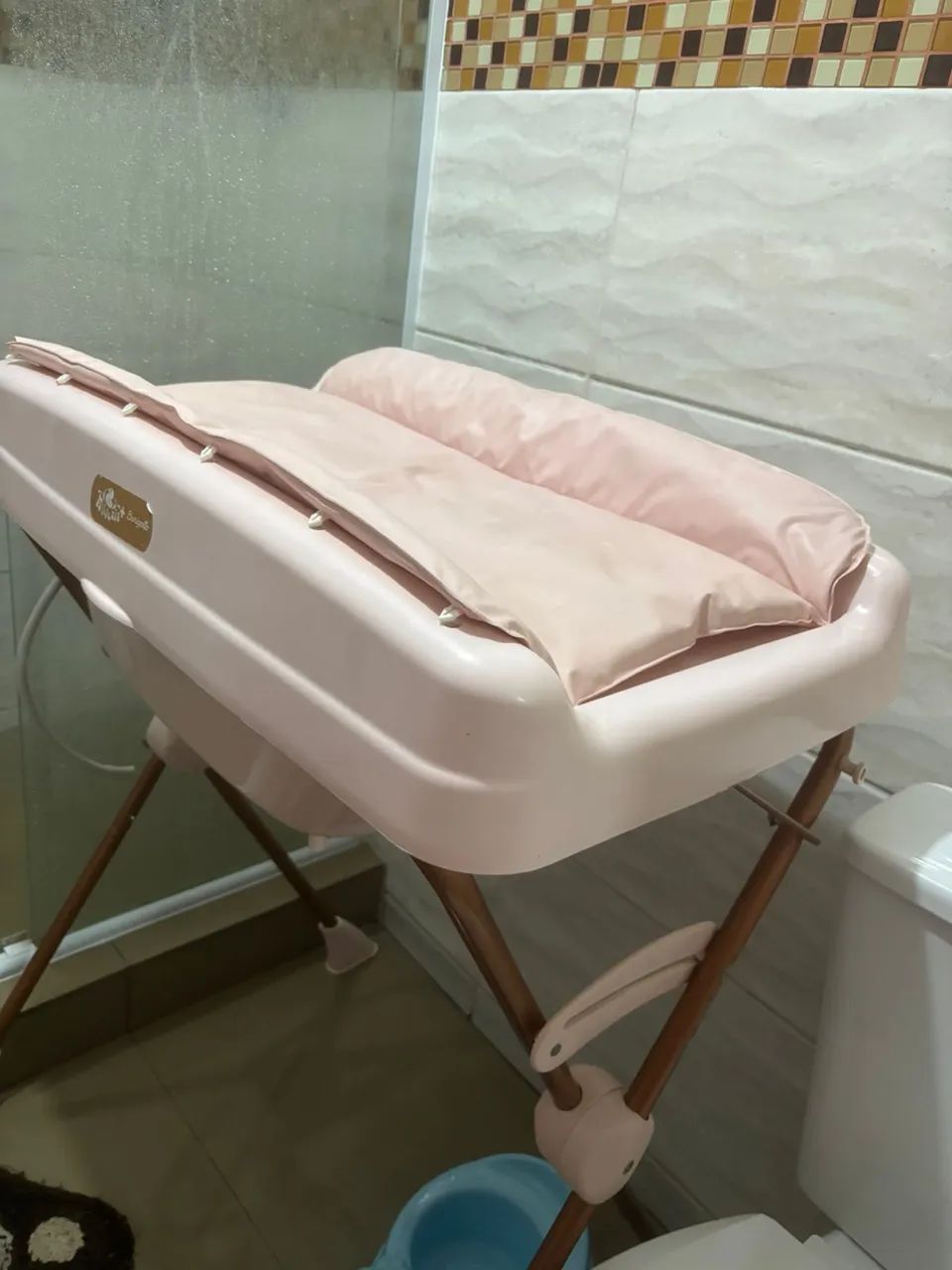 Banheira com trocador Burigotto Milenia Rosa - Foto 3