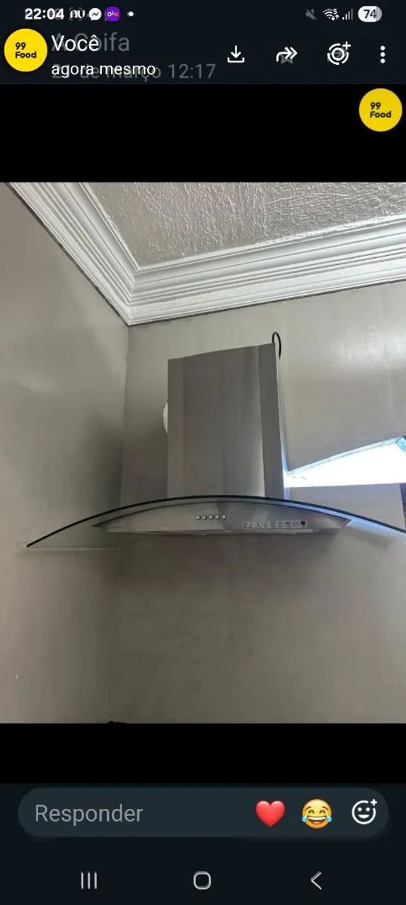 Coifa grande 90cm ,vendo ou troco por televisão  - Foto 2