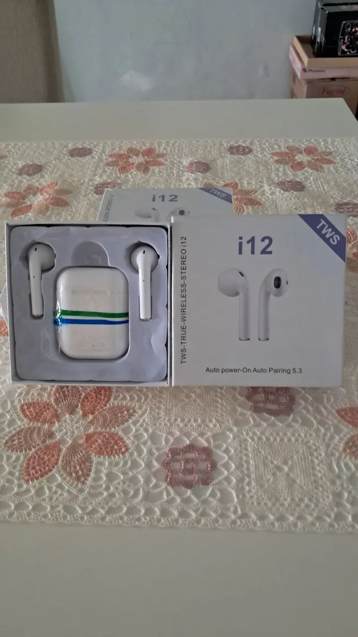 Fones Bluetooth i12