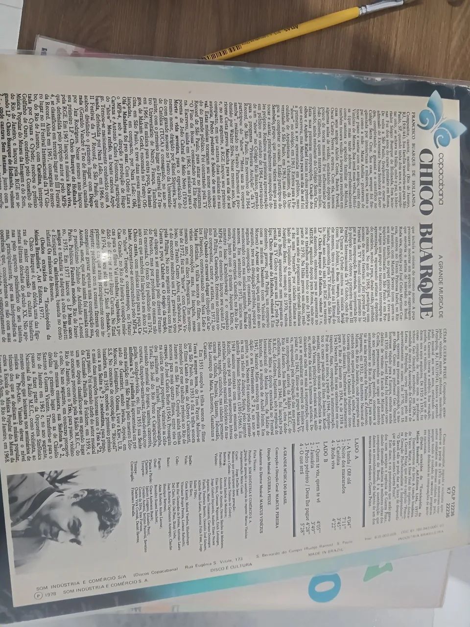 Lp chico Buarque.  - Foto 2