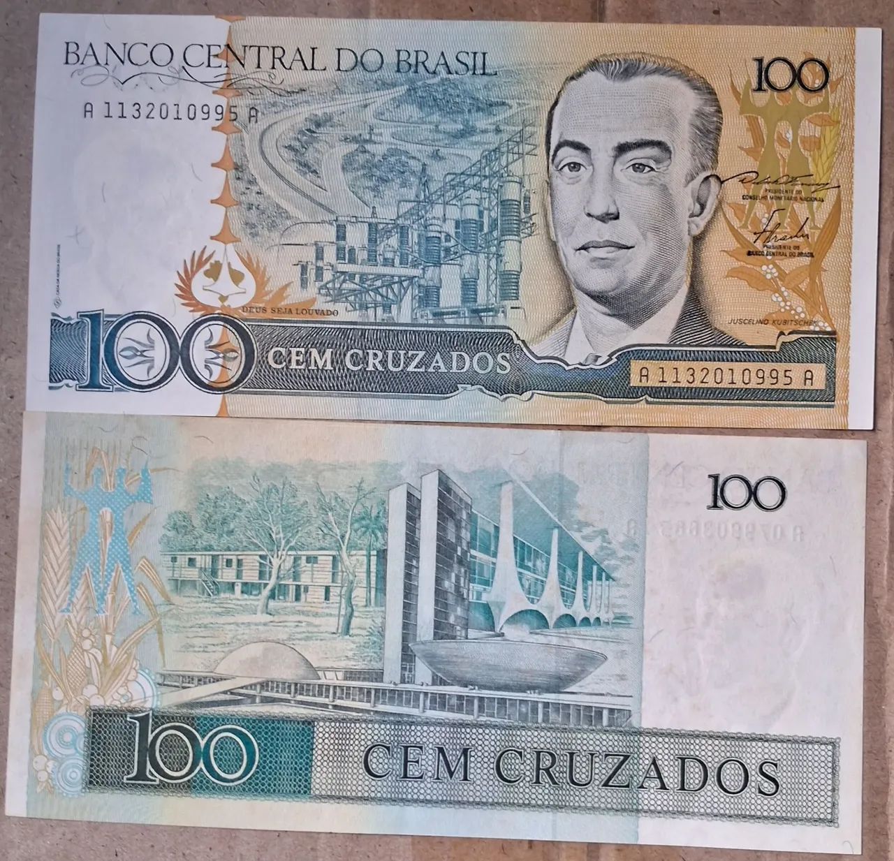CÉDULA DE 100 CRUZADOS FE.