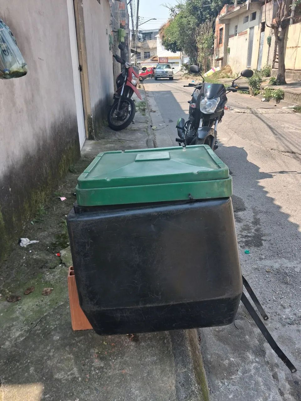 Bau com suporte universal p/ bros, crosser - Foto 4