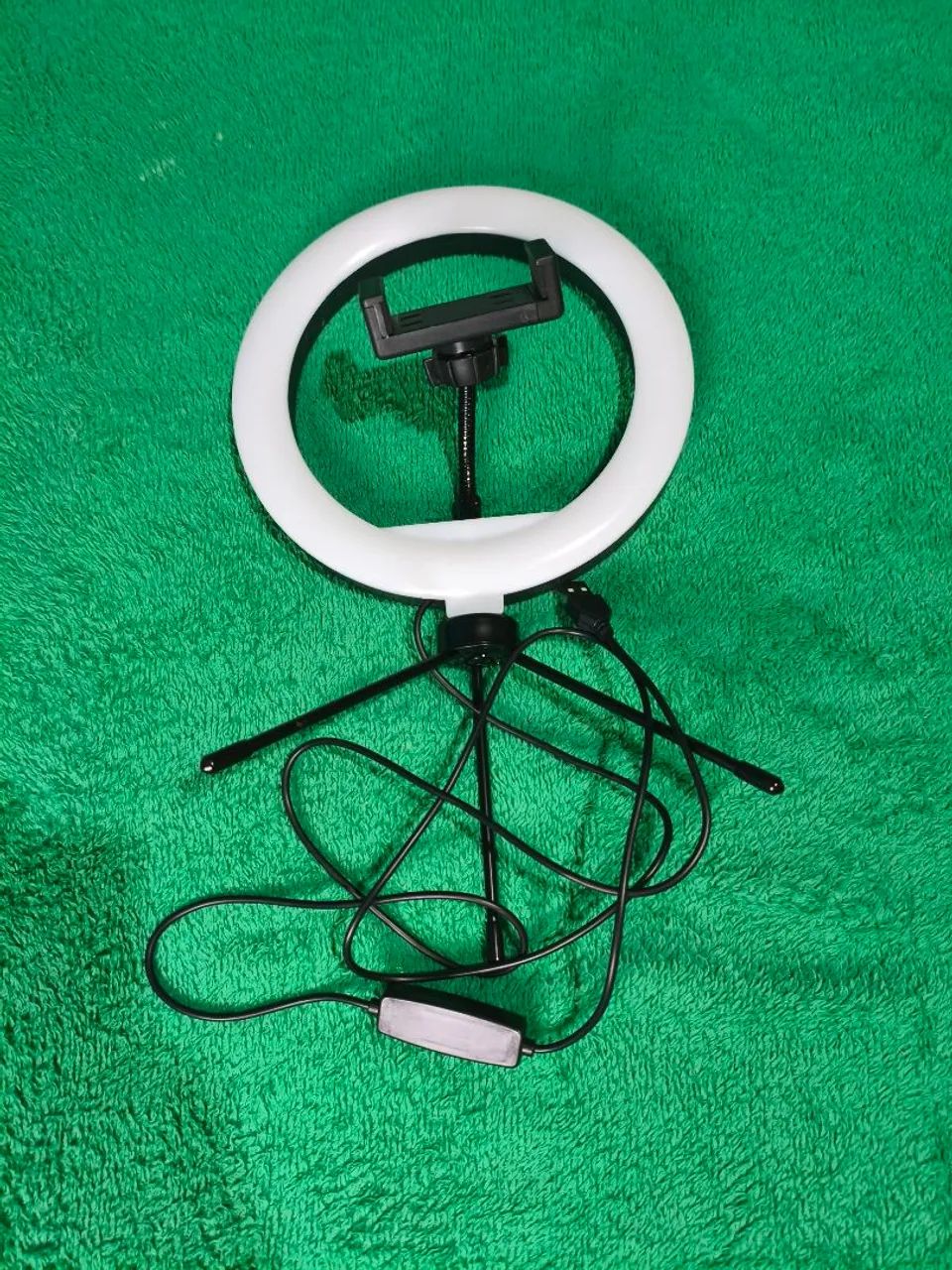 Ring light de 8 polegadas 20 cm tripé de mesa