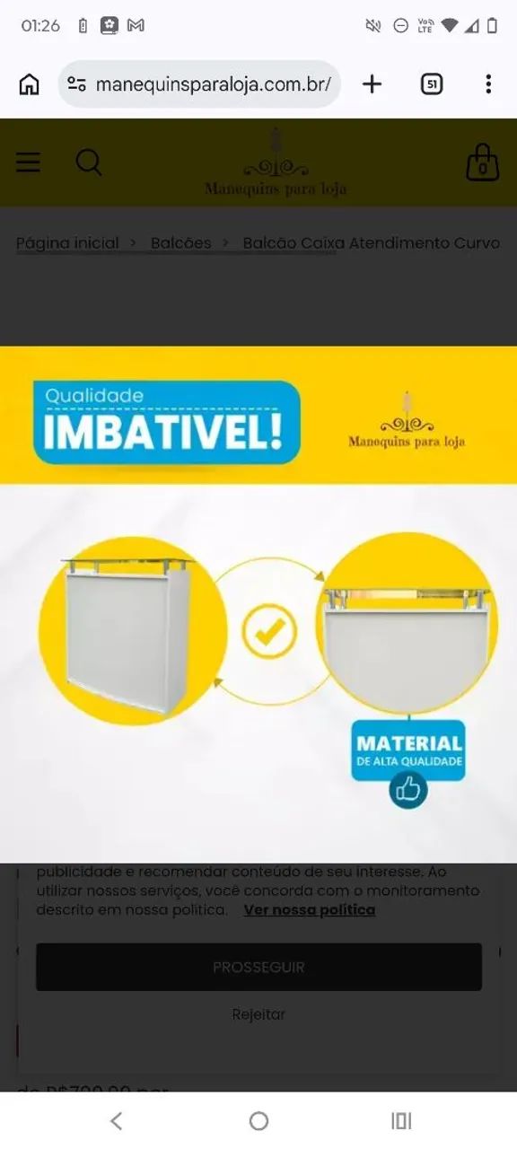 Balcão De MDF com Vidro em cima - Foto 4