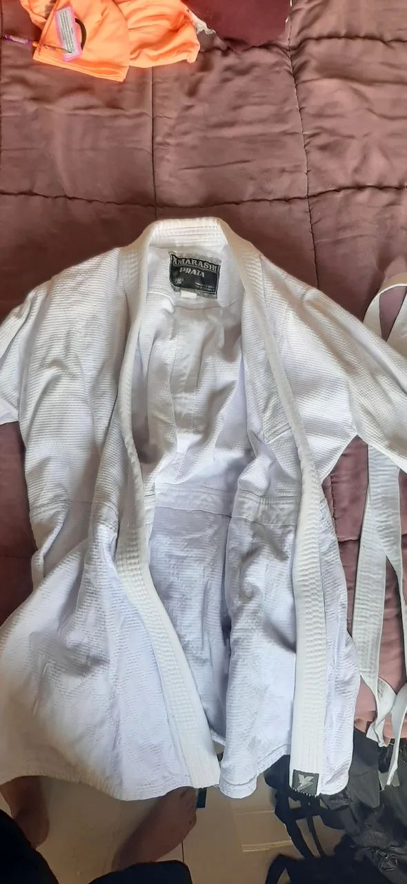 Kimono de judô Yamarashi Série Prata A3 branco - Foto 5