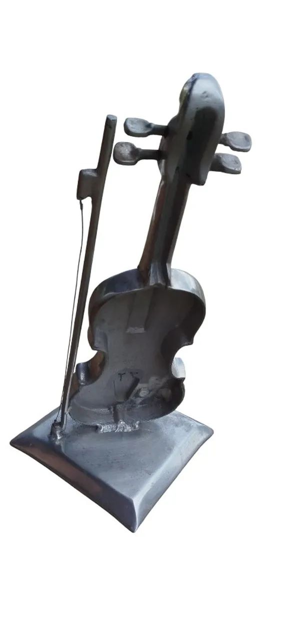 Violino Alumínio Polido e Escovado Antigo  - Foto 4