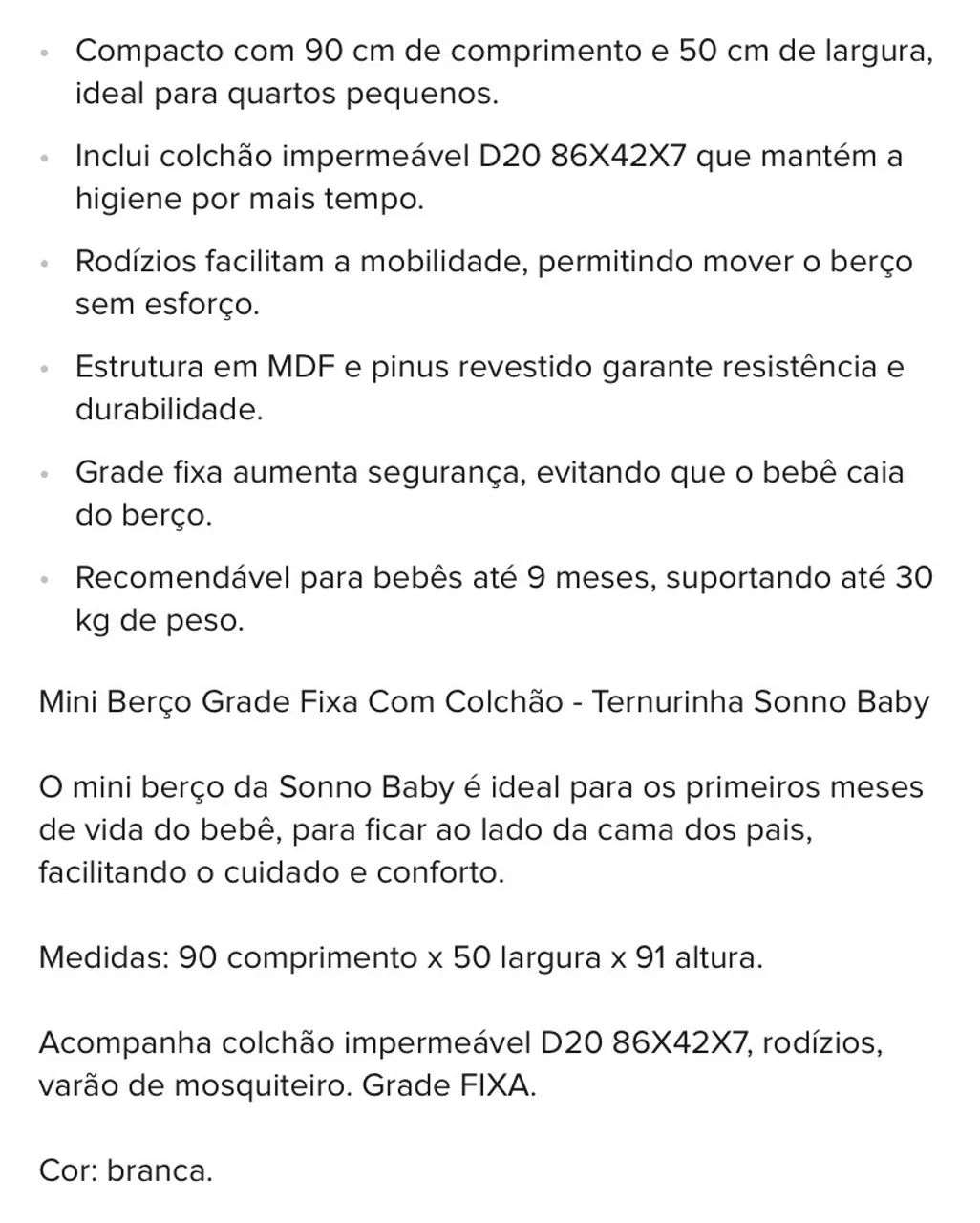 Mini berço  - Foto 4