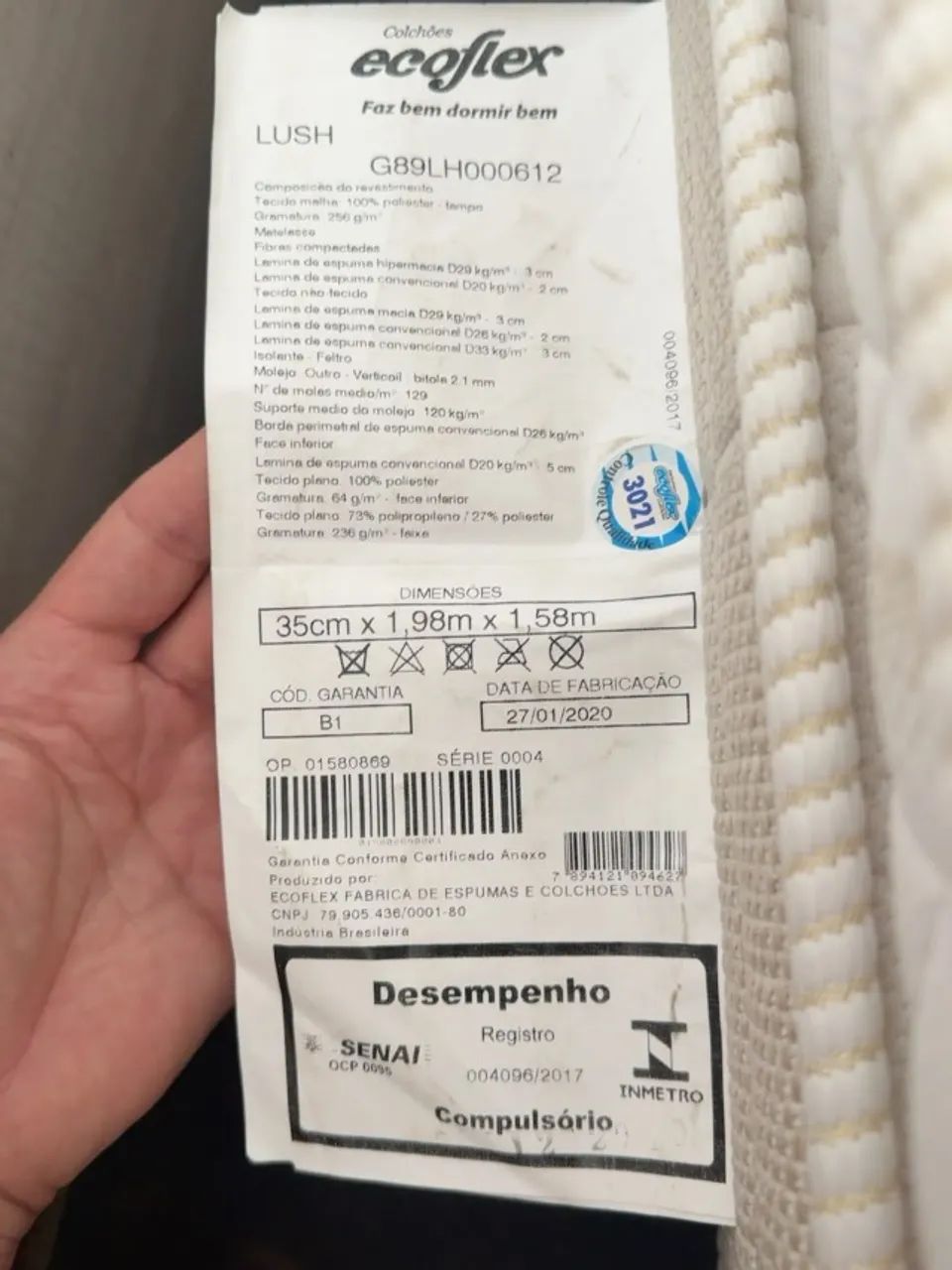Colchão Ecoflex Lush  tamanho Queen com BAÙ perfeitas condições - Foto 2