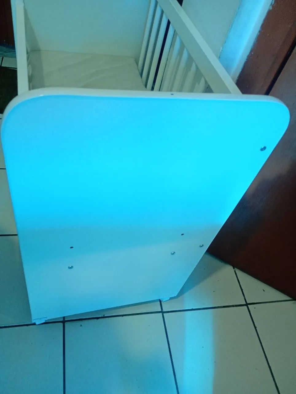 Mini berço com grade removível com colchão