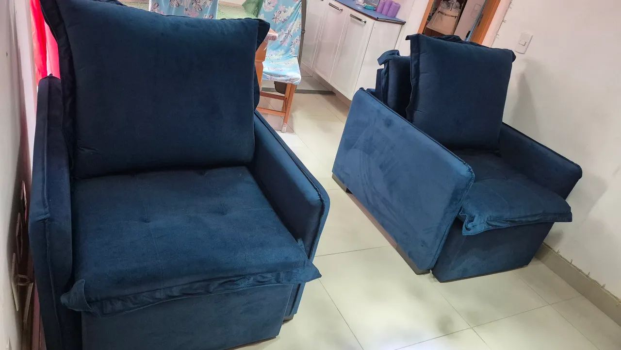Vendo dois sofás 90x150, 1000,00 reais cada  - Foto 4
