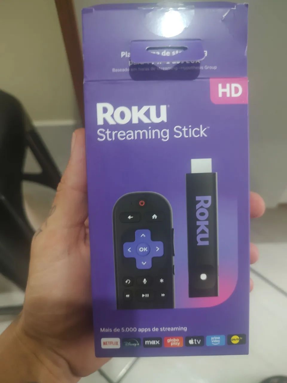 TV Philips 40" + aparelho streaming Roku - Foto 3