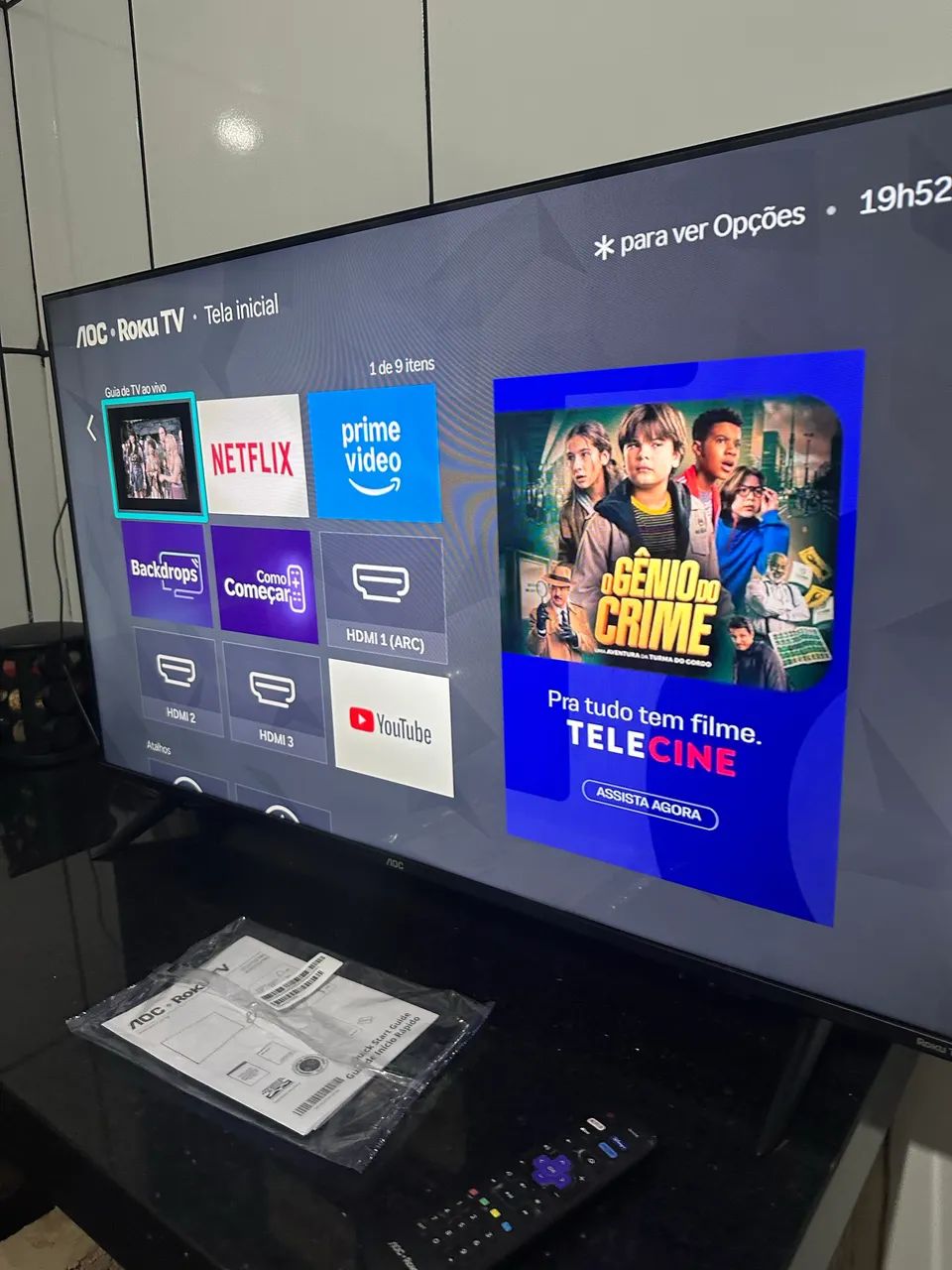 Smartv 43 3 meses NF nova 1100$ - Foto 4