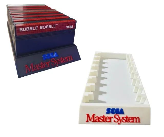 Porta Cartucho Compatível com Master System com 8 Espaços Organizador Expositor