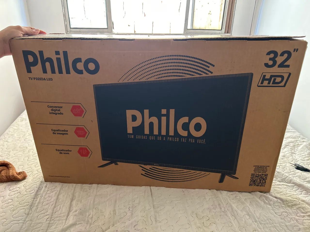 TV Philco 32" LED HD (Modelo P32EDA) - Nova na Caixa!
