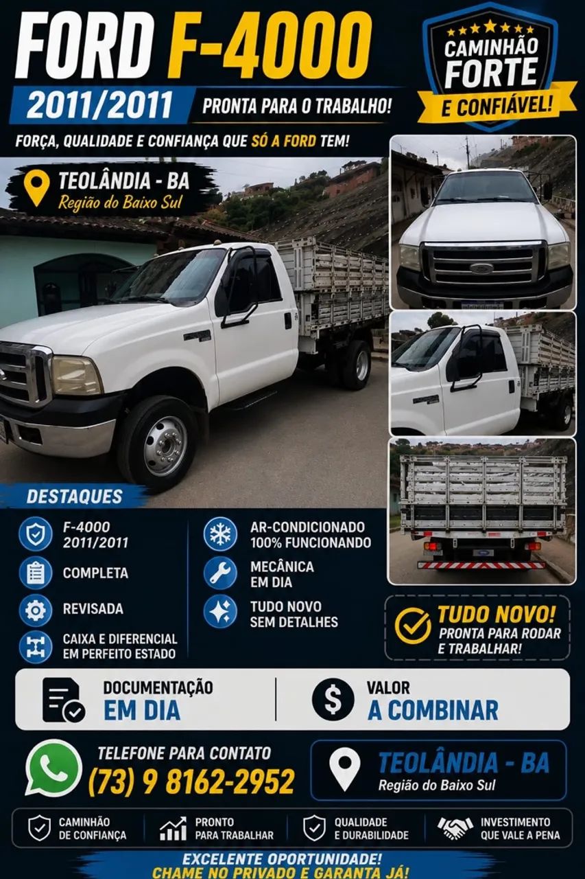 Ford F-4000 2.8 Turbo Intercooler Diesel 2P Manual 2011 2011