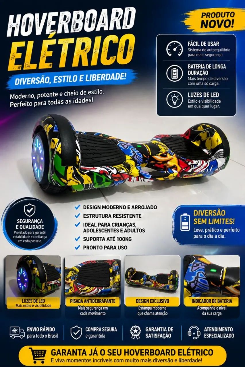 Hoverboard elétrico 