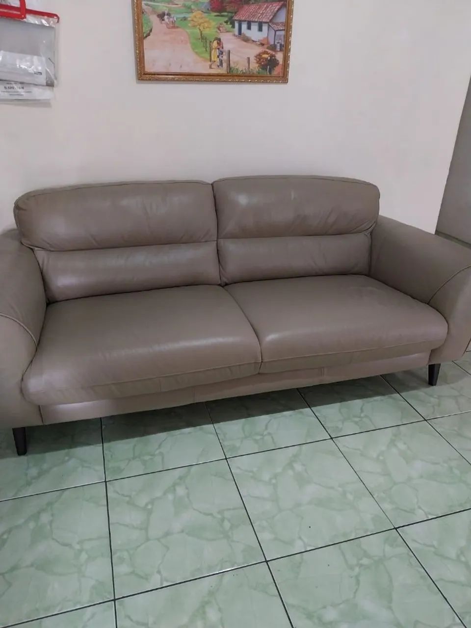 Sofá Corino 3 lugar 
