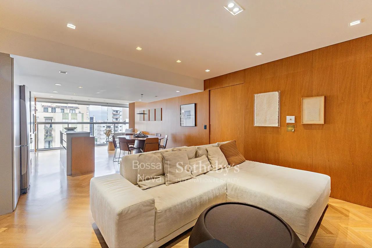 Apartamento mobiliado com design assinado e living integrado e iluminado - Foto 4