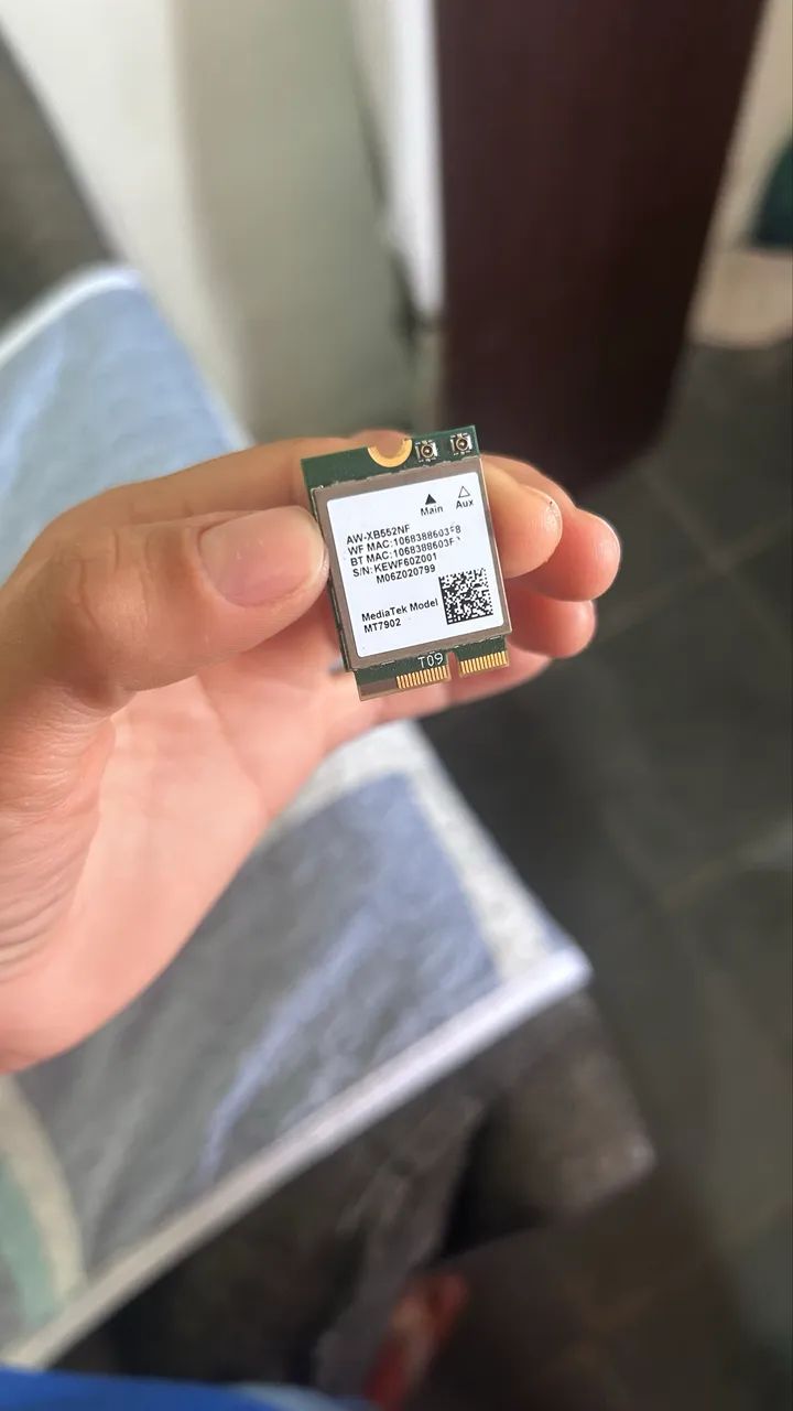 Placa Wi-Fi 6E + Bluetooth 5.3 AzureWave AW-XB552NF