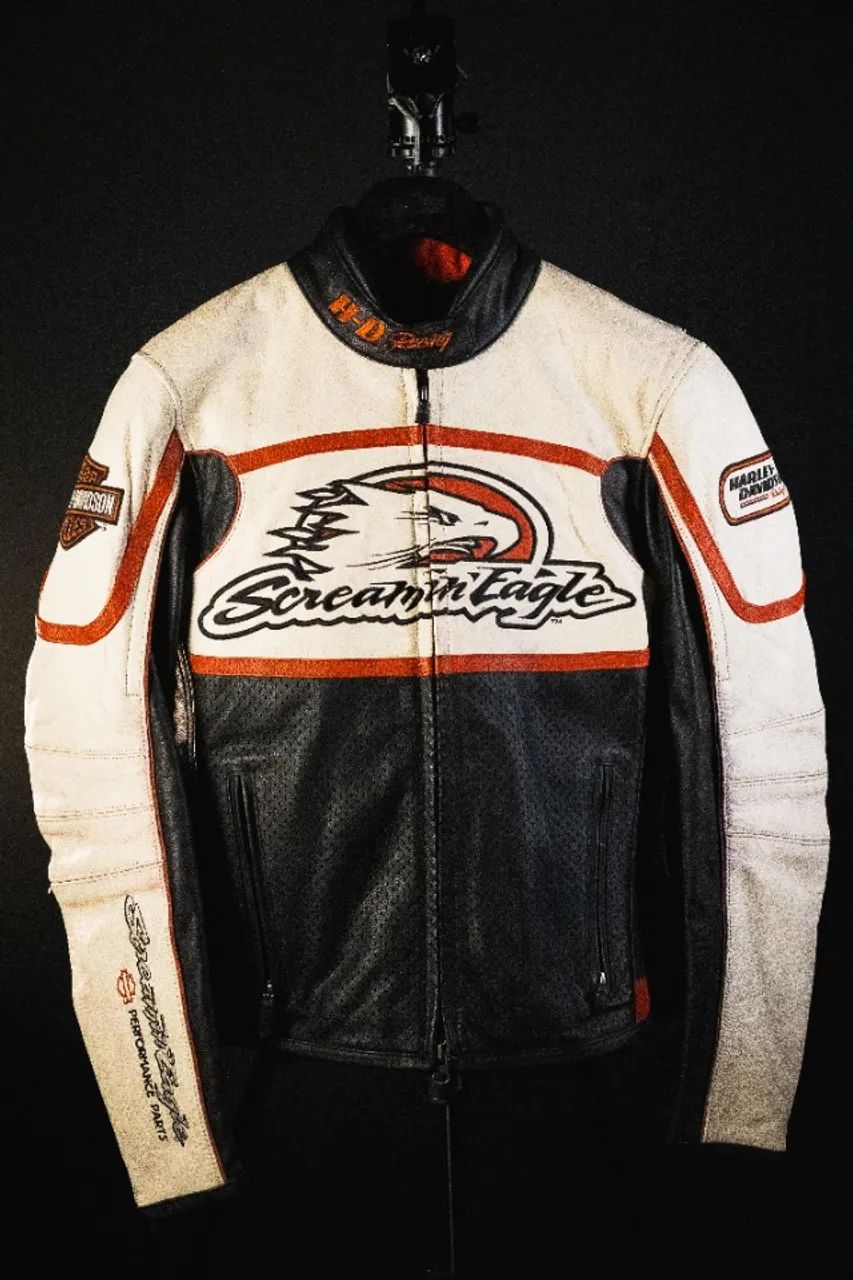Jaqueta Harley-Davidson Feminina Couro Screamin Eagle Racing