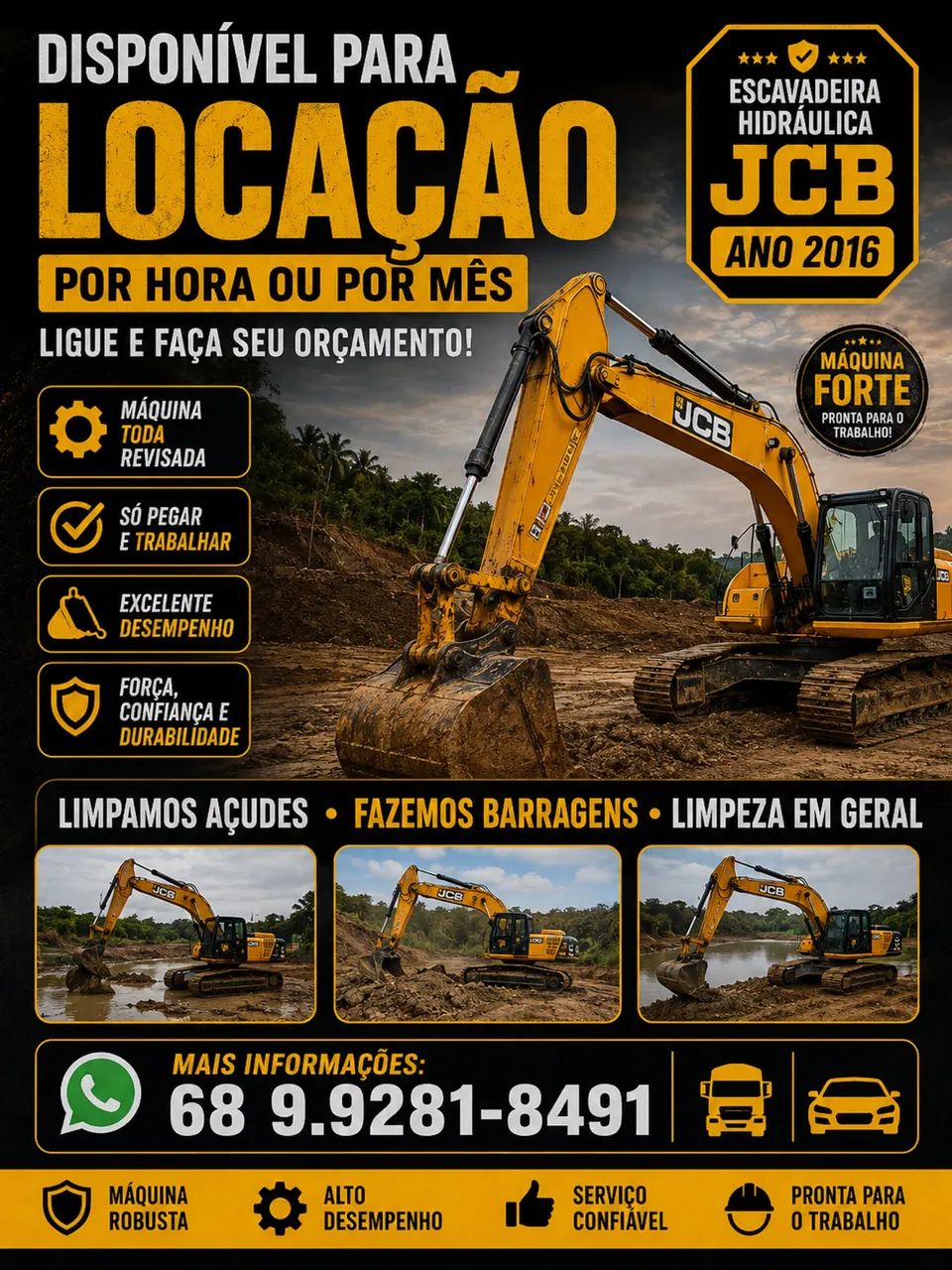 Escavadeira hidráulica JCB