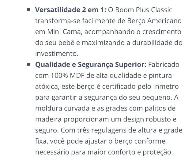 Berço americano / mini cama 100% MDF  - Foto 3