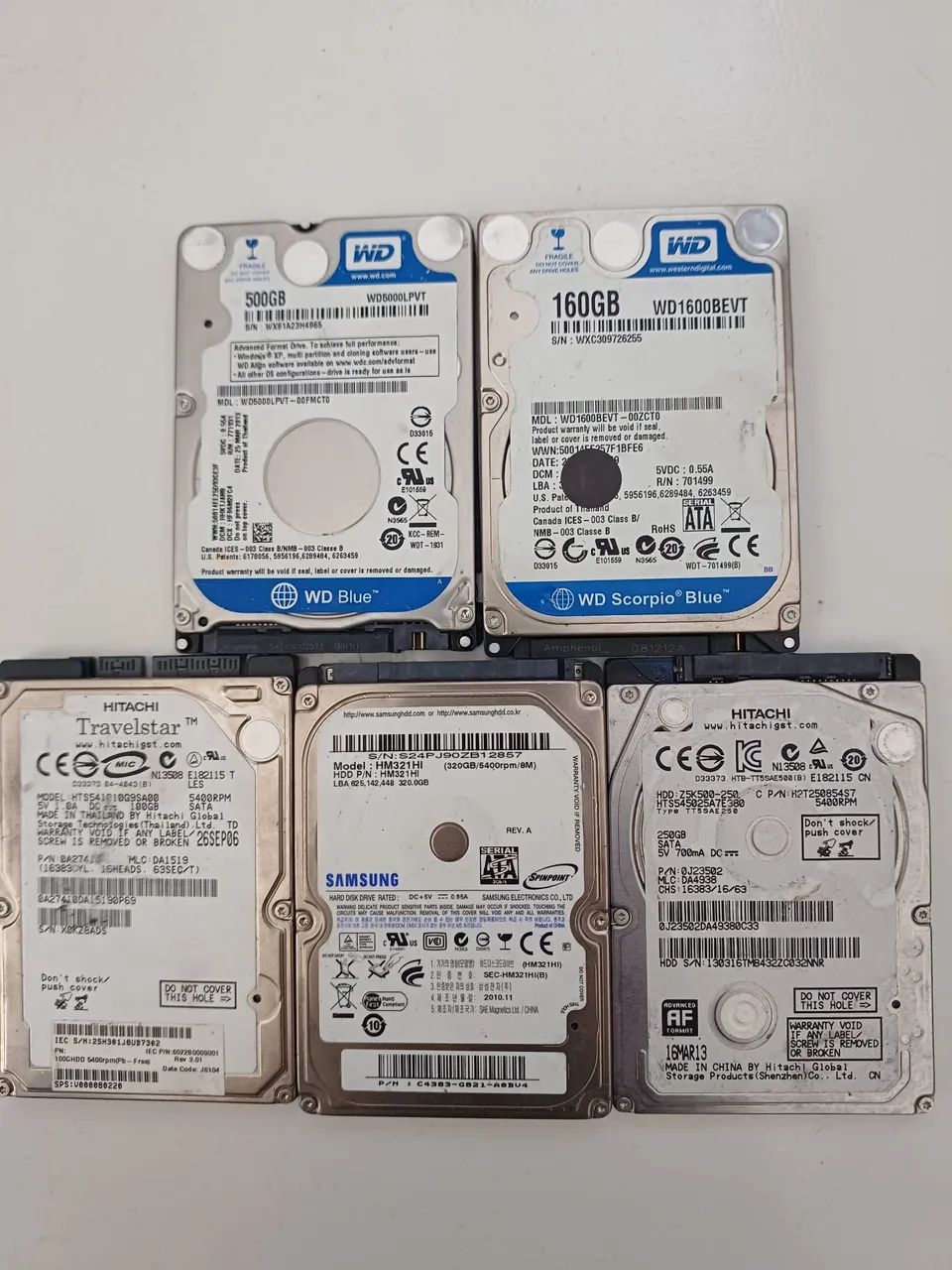 hds várias capacidades notebook 2.5 