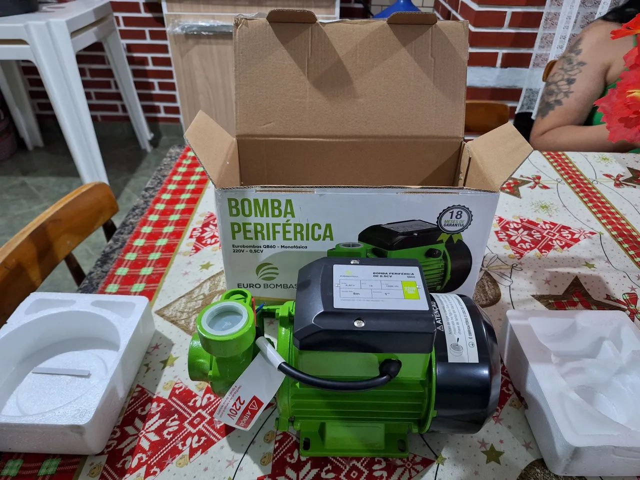 Bomba d'água 220V 1/2CV